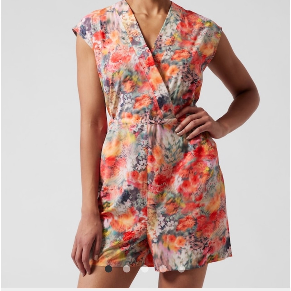 Athleta floral romper, size Medium